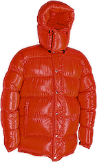 down parka - Big Parka - L - 700 g - 3-orange shiny/3-orange shiny 