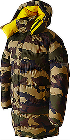 Daunenparka - Big Parka - XXL - 1000 g - F8-camouflage silk/41-quitte silk - extra long