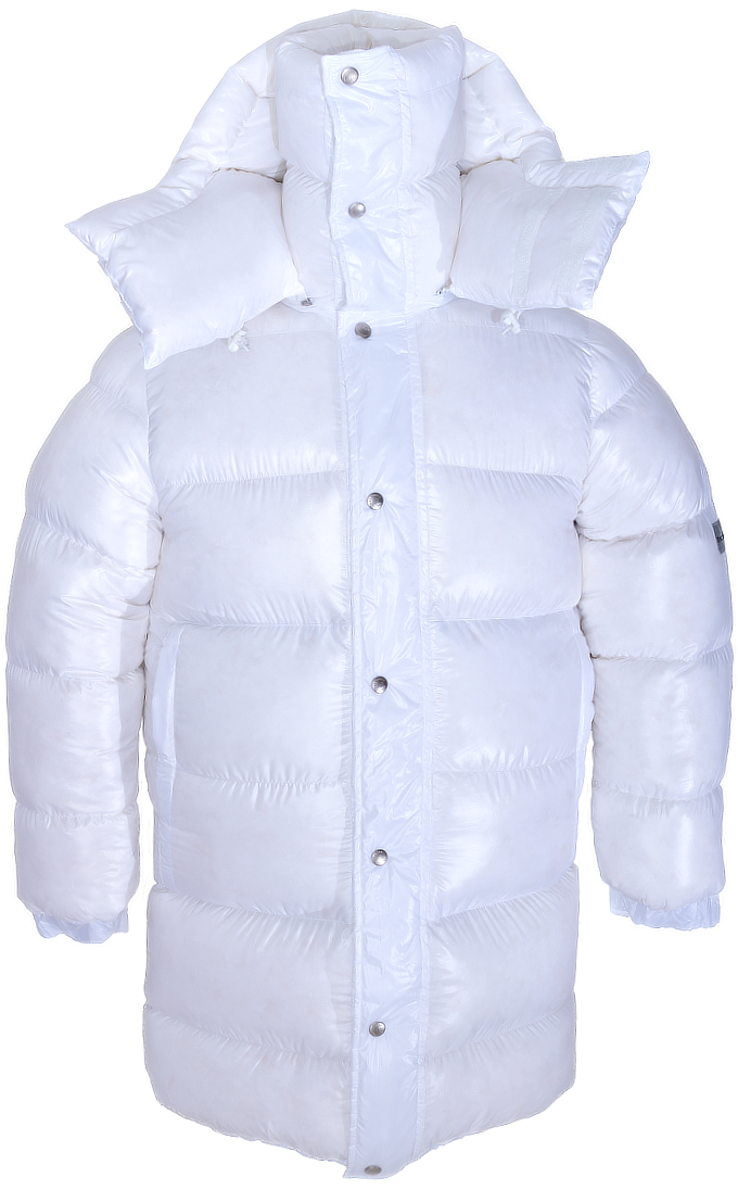 www.parkasite.com - Daunenparka Big Parka white shiny - front - extra