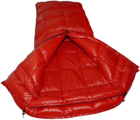 www.parkasite.com - down sleeping bag Glossbag open big