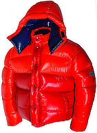 down jacket - Vinland Hoody - L - 13-rossola shiny/41-quitte shiny - Outdoor-Hood 