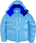 Daunenjacke - Vinland Hoody - XL - 900 g - 31-ice blue shiny/36-steel blue shiny - Arcitc-Hood 