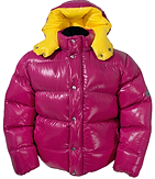 down jacket - Vinland Hoody - L - 13-rossola shiny/41-quitte shiny - Outdoor-Hood 