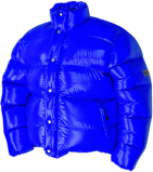 Daunenjacke - Vinland Jacket - 36 steel blue shiny - XL - 1600 g