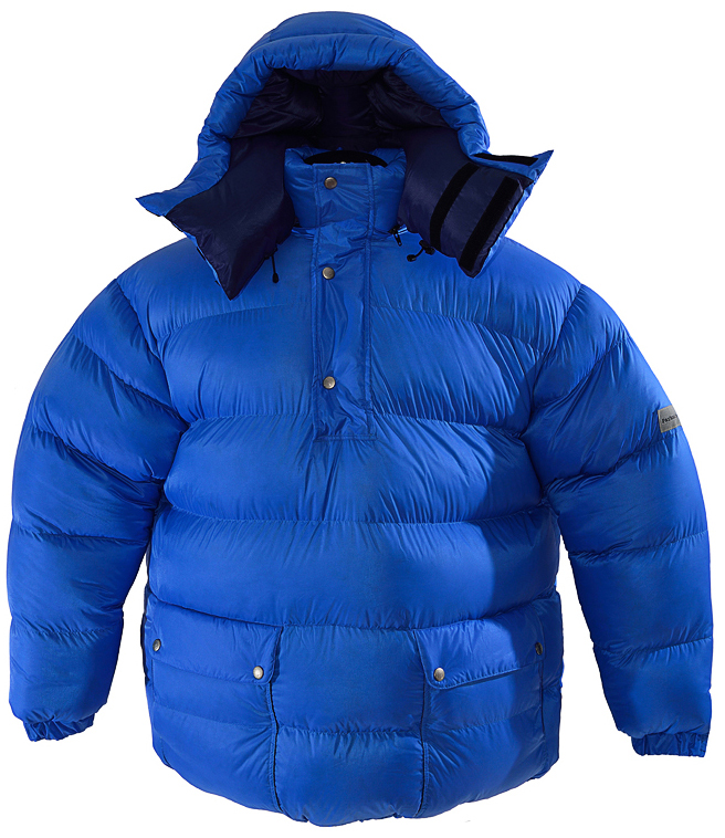 www.parkasite.com - Daunenjacke Vinland Smock sea blue silk 1